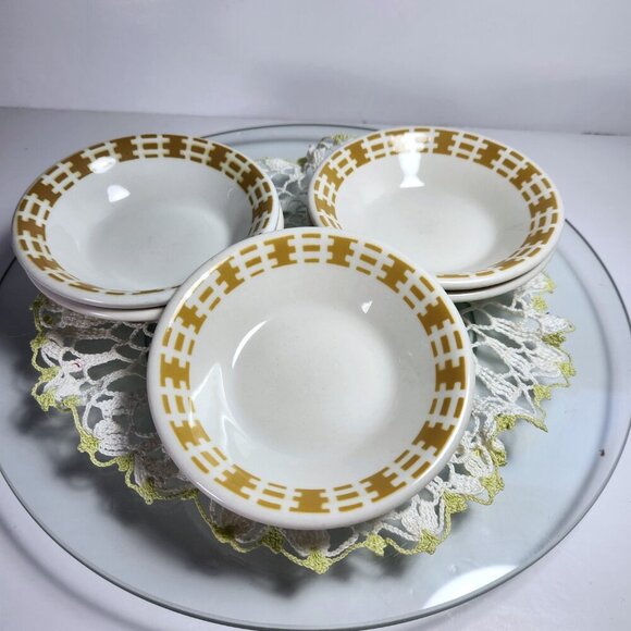 Vandesca Small Bowls Syracuse China Set of 5 Dessert Dishes Restaurant Ware - Picture 4 of 10